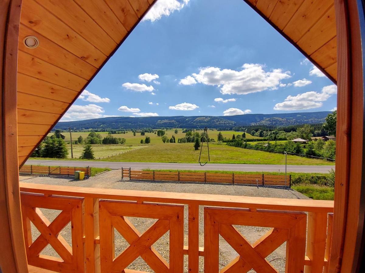Osada Orlica Klimatyczne Domki Z Widokiem Na Gory I Termalnym Spa Sauna Jacuzzi 4 Km Od Zieleniec Ski Arena Lasowka Buitenkant foto