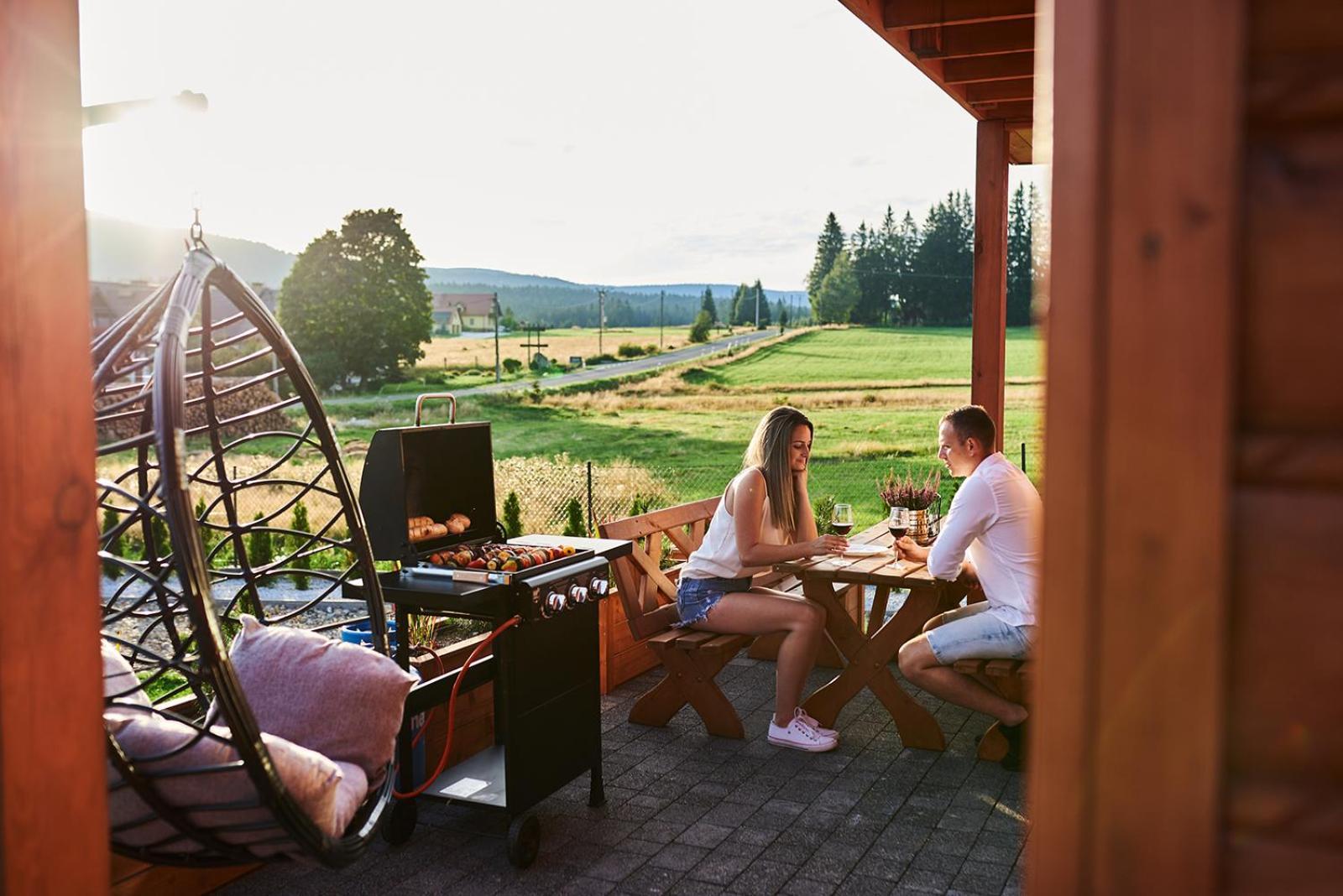 Osada Orlica Klimatyczne Domki Z Widokiem Na Gory I Termalnym Spa Sauna Jacuzzi 4 Km Od Zieleniec Ski Arena Lasowka Buitenkant foto